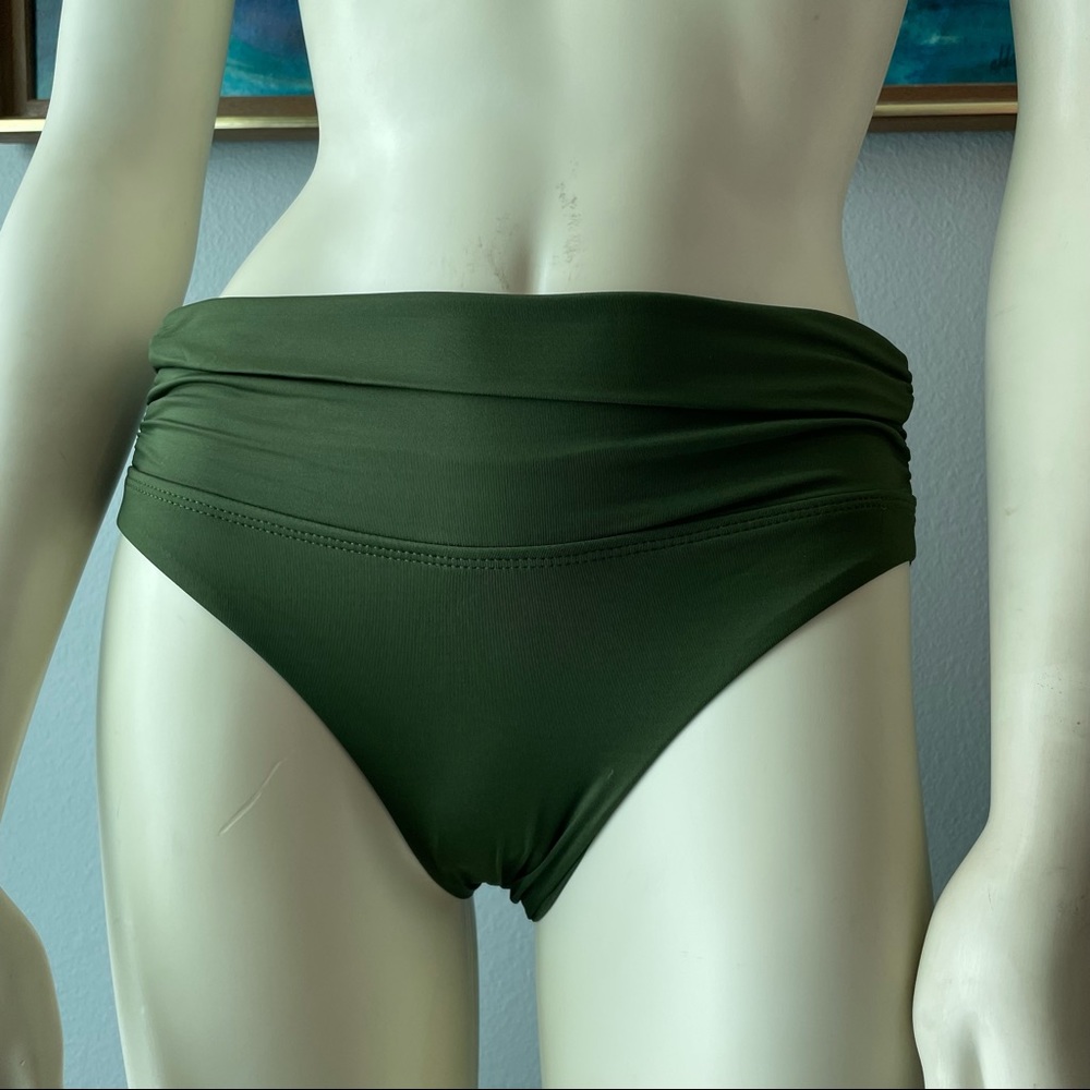 NEW with tags Vitamin A Bikini BOTTOM Convertible Waist Green